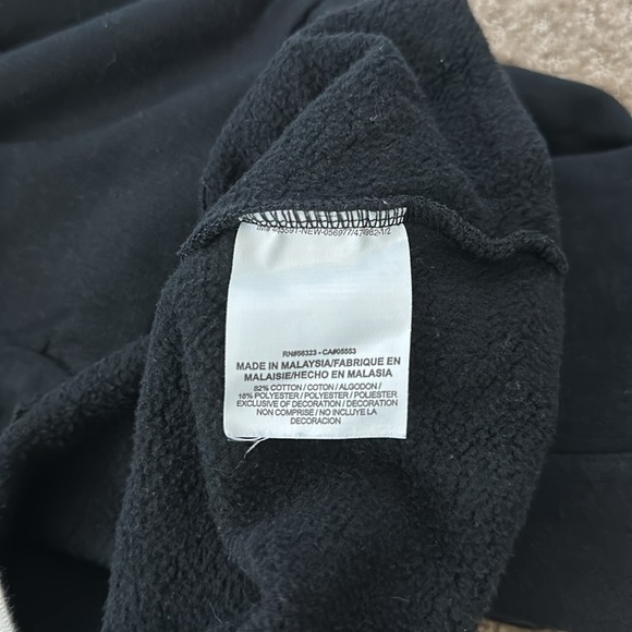 Women’s Nike sportswear half zip pullover sweatshirt with slit pockets Med Black - Picture 9 of 9